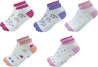 Girls Combed Cotton Printed Liners Socks 5 Pairs Pack