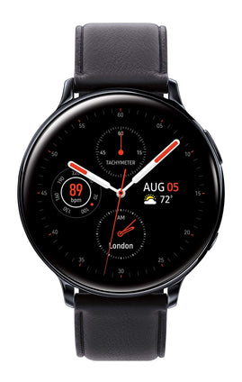 SAMSUNG Galaxy Watch Active 2 (44mm, GPS, Bluetooth, Unlocked LTE,) Smart Watch with Advanced Health Monitoring, Fitness Tracking, and Long lasting Battery, Aqua Black - (US Version)