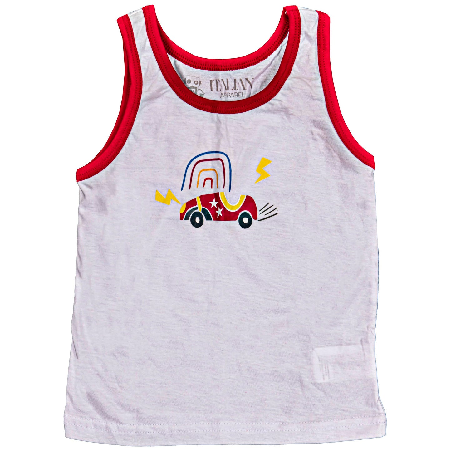 ITALIAN APPAREL - Toddler & Boys and Girls Shirts Tank TOP - 100% Cotton Imported Kids Uniforms Clothes Tshirts Underwear