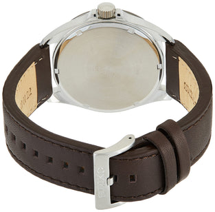 Seiko men's sne487 sport watches analog display japanese quartz brown watch, black