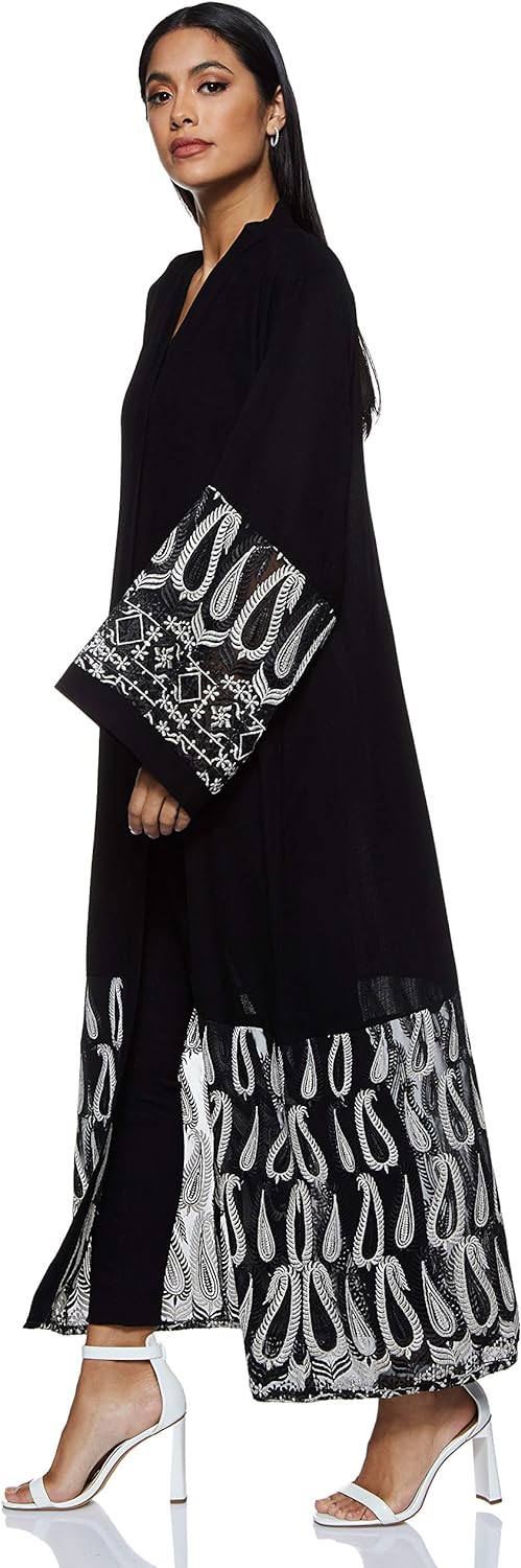 Nukhbaa Women's Abaya, Black