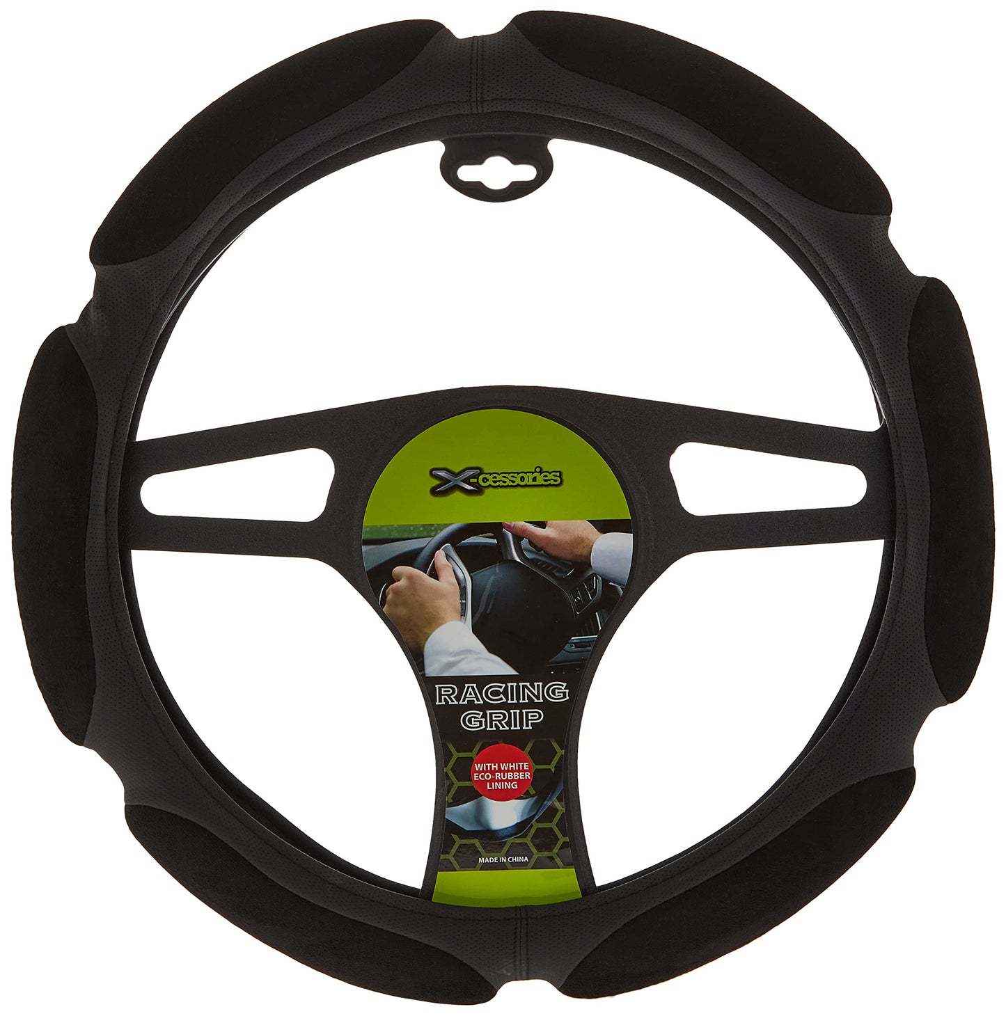 Xcessories 2724632808756 Paded Steering Wheel Cover - Black