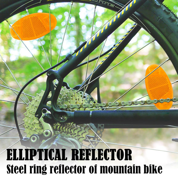 BDSHUNBF 14 Pcs Bike Reflectors Front and Back, Unisex Bicycle Reflector, Bicycle Wheel Spoke Reflectors Bracket, Cycling Reflectors, Bike Wheel Reflector, Bike accessories for Mountain Bike Wheels