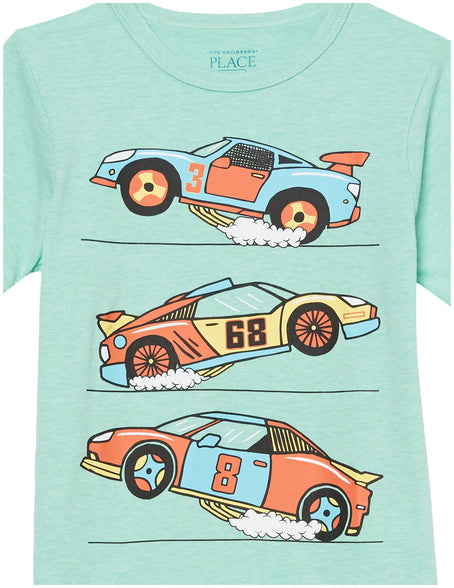 The Children's Place Boys M RACE CARS T-Shirt (pack of 1) 9-12 Months