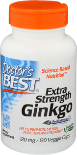 Doctor's Best, Extra Strength Ginkgo, 120 mg, 120 Veggie Caps