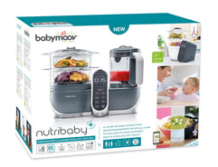 Babymoov Nutribaby (+) Food Processor & Blender Mixer - Industrial Grey