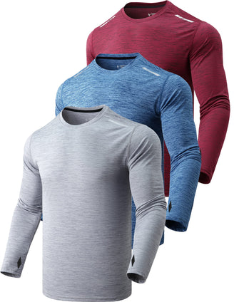 Liberty Imports mens Athletic Long Sleeve T Shirts With Thumbholes T-Shirt
