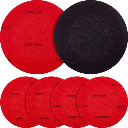 Maitys Bowling Sanding Pads Resurfacing Polishing Kit Bowling Ball Cleaning Kit, 6 Pieces