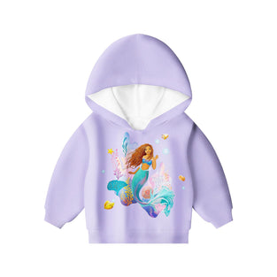 Little Girls Mermaid Hoodies 2023 Find Your Voice Animation Movie Character Graphic Pullover Sweatshirt Birthday Gift,5-6 Years