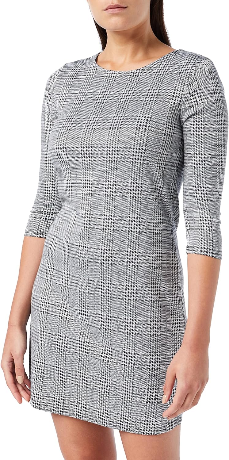 Only Women's ONLBRILLIANT 3/4 CHECK DRESS NOOS Dress