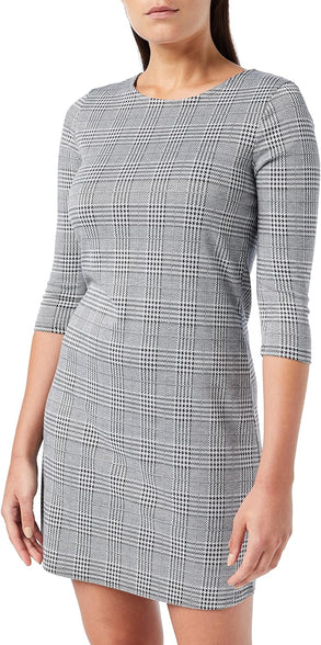 Only Women's ONLBRILLIANT 3/4 CHECK DRESS NOOS Dress