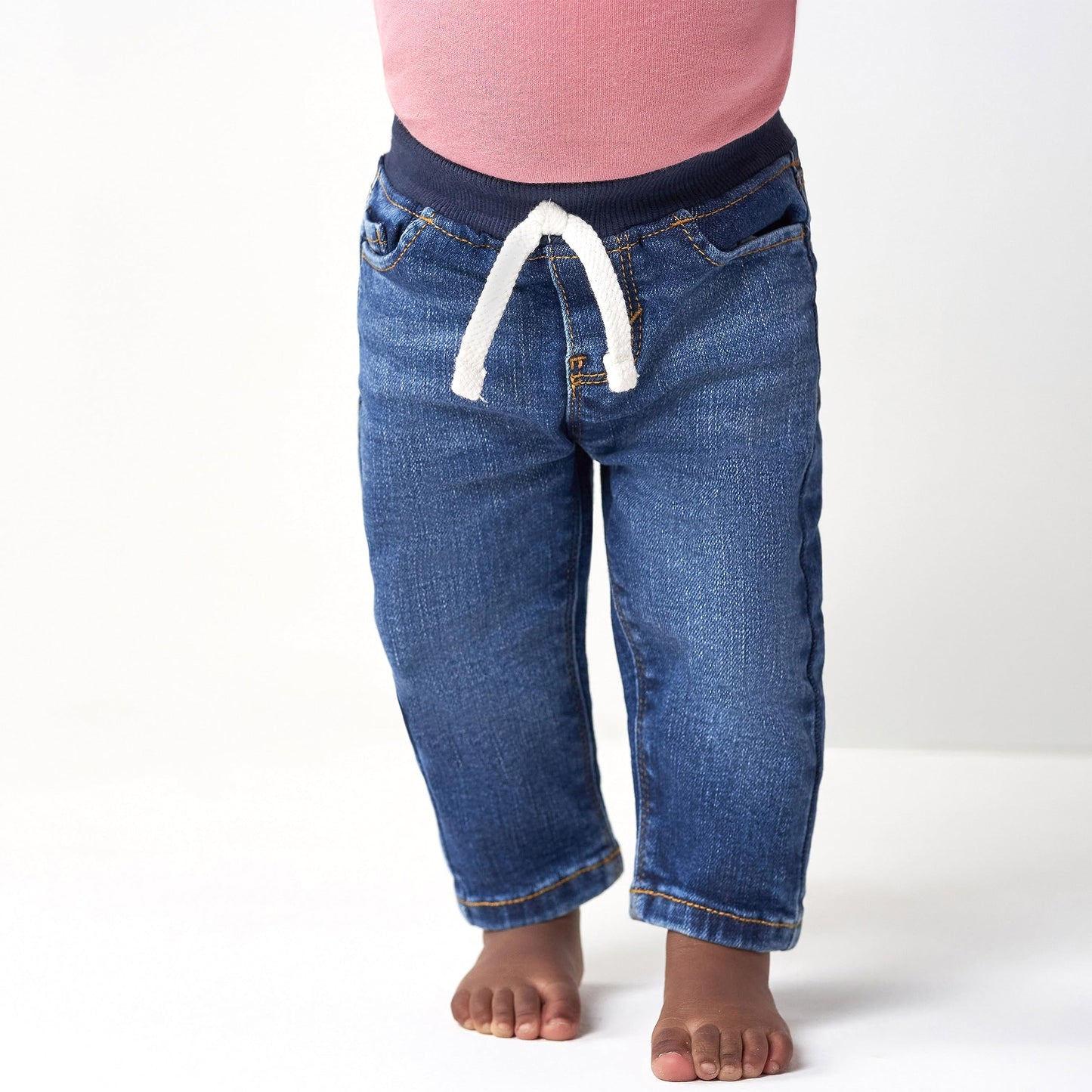 Gerber Unisex Baby Toddler Rib Waist Stretch Denim Skinny Jeans Jeans (pack of 1) 3Y