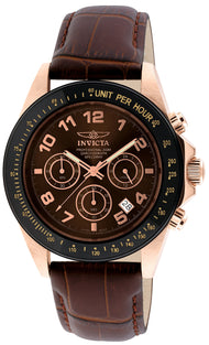 Invicta Men's 10712 Speedway Brown Dial Brown Leather Watch