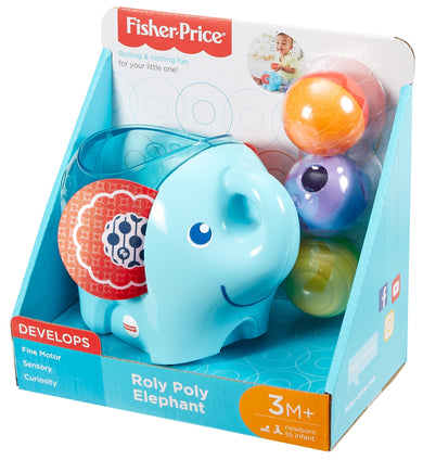 Fisher-price core roly-poly elephant, multi-colour, dyw57