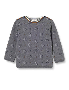 Sanetta Baby Boys Sanetta Fiftseven Sweatshirt Dark Grey Mel. Sweatshirt