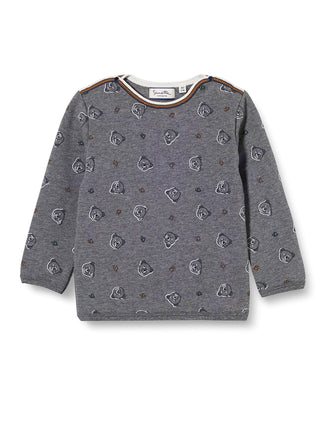 Sanetta Baby Boys Sanetta Fiftseven Sweatshirt Dark Grey Mel. Sweatshirt