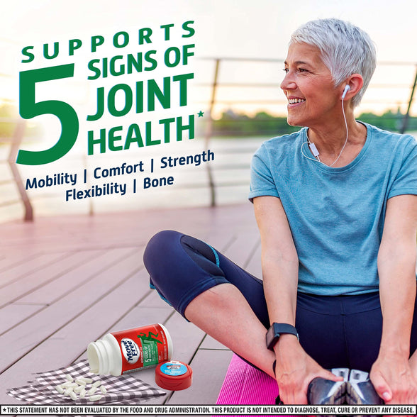 Move Free Advanced Glucosamine Chondroitin MSM Joint Support Supplement, Supports Mobility Comfort Strength Flexibility & Bone - 3x120 Bottles (120 servings)*