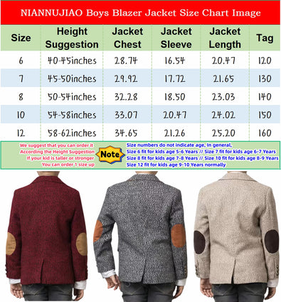 2024 Boys Blazer Tweed Dress Suit Jacket Slim Fit Sport Coat Kids Formal Wear for Family Holiday Outfits  6 Y