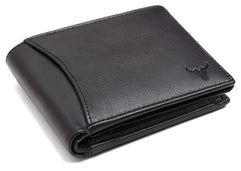 NAPA HIDE India Leather Men Wallet (Black)