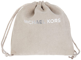 Michael Kors Gold Plaque Luggage Leather Pave Padlock Wrap Bracelet, One Size