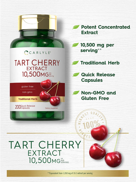 Carlyle Gluten-free Tart Cherry Capsules (7000mg,200 Pills)