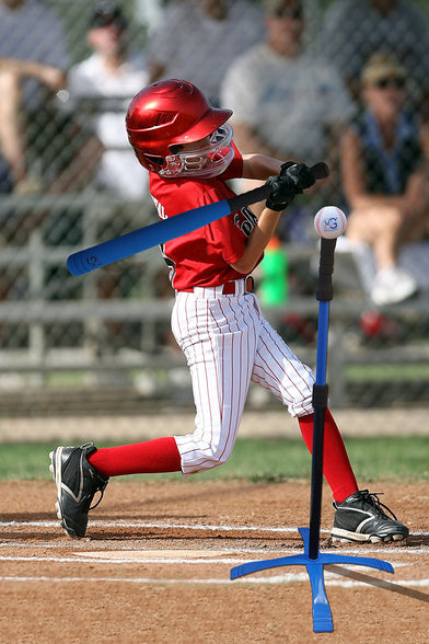 Macro Giant 24 Inch T Ball, Tee Ball, T-Ball Set, 1 Foam Bat, 8 Foam Baseballs, Multi Colors, Training Practice, Youth Batting Trainer Beginner, School Playground, Kid Gift