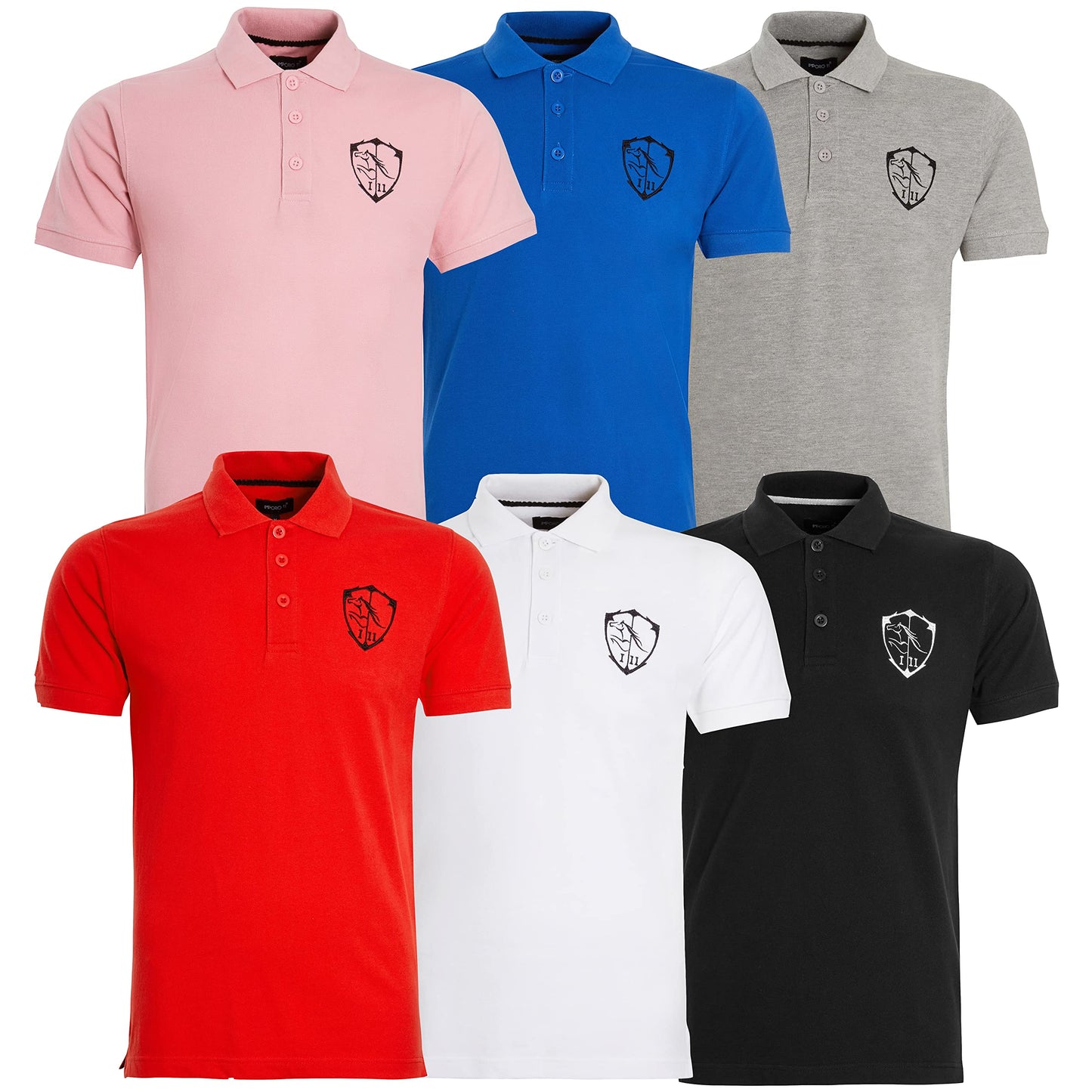 Imporio 11® Boys Girls Cotton Polo Shirt Short Sleeve Summer Holidays Pique Polo Shirt with Embroidery Logo UK Age 3 to 13 Yrs