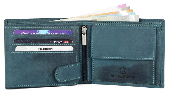 WILDHORN Genuine Leather Hand-Crafted Wallet For Men, Bifold Leather Wallet ,Model-WH1173