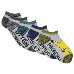 Pokemon Boys' 5-Pack No Show Socks