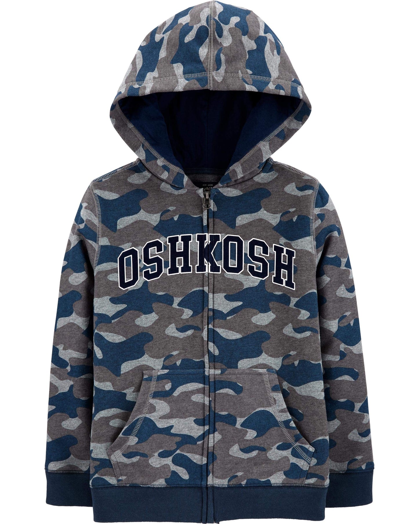 OshKosh B'gosh Boy's Boys' Full Zip Logo Hoodie Hooded Sweatshirt