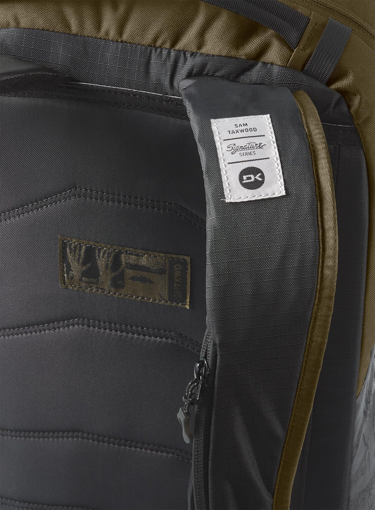 Dakine Team Mission Pro 18L Sam Taxwood - Dark Olive, One Size, Team Dark Olive, 18L, Mission Pro 18l