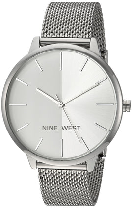 Nine West Women's NW/1981 Sunray Dial Mesh Bracelet Watch