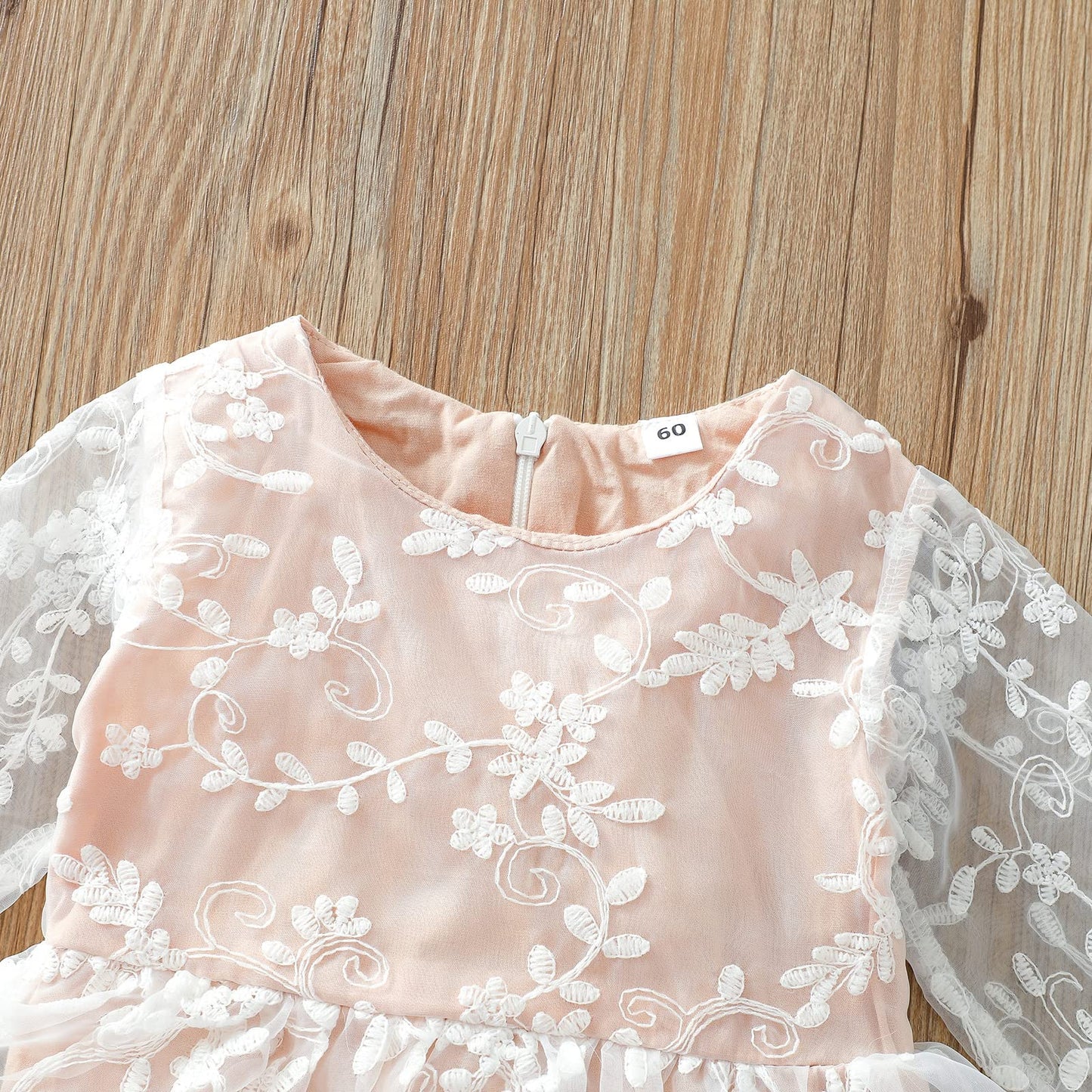 IBTOM CASTLE Baby Girl Summer Clothes Boho Lace Romper Dress Ruffle Embroidered Bodysuits Backless One Piece Jumpsuit Infant Coming Home Onesie Ist Birthday Cake Smash Photoshoot Outfit 3-6 Months