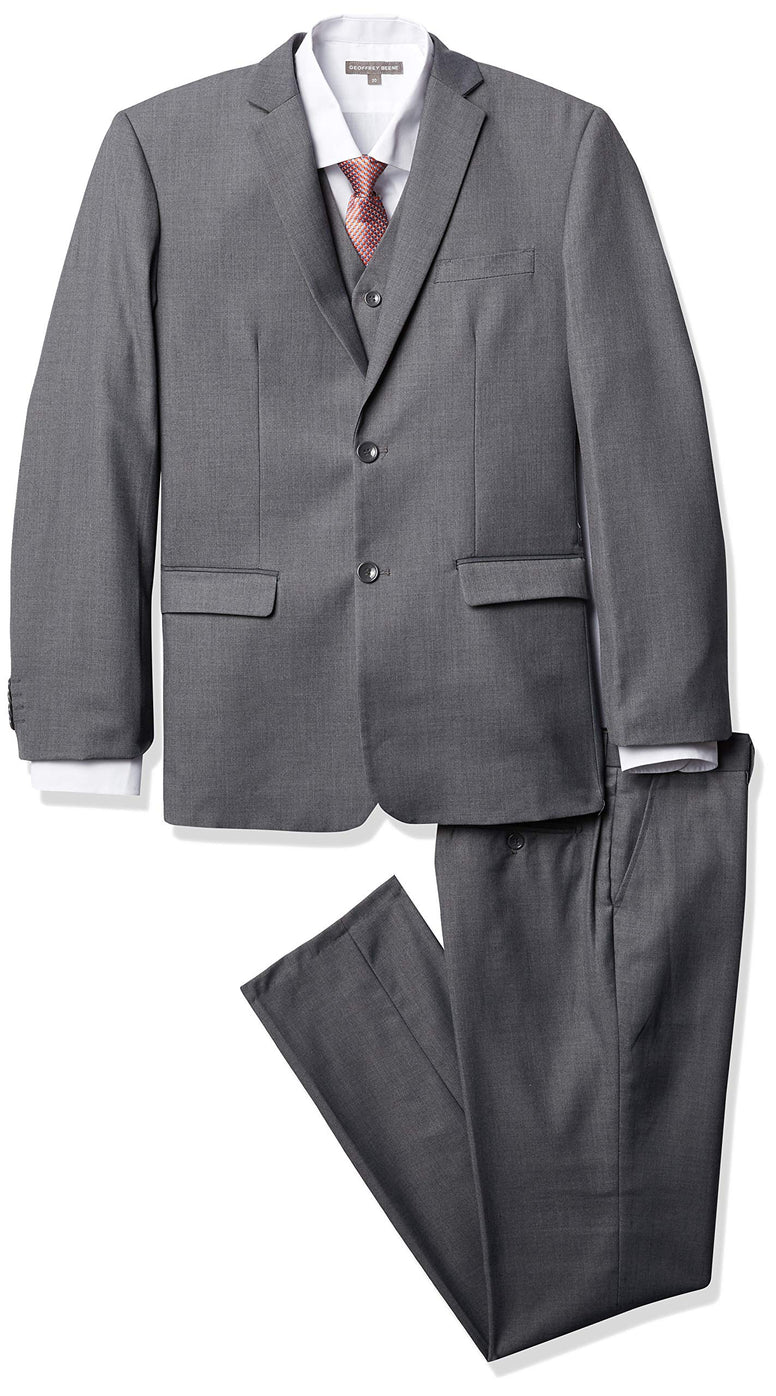 Geoffrey Beene Boy's Solid 5pc Ensemble suit Business Suit Jacket (Size-6)