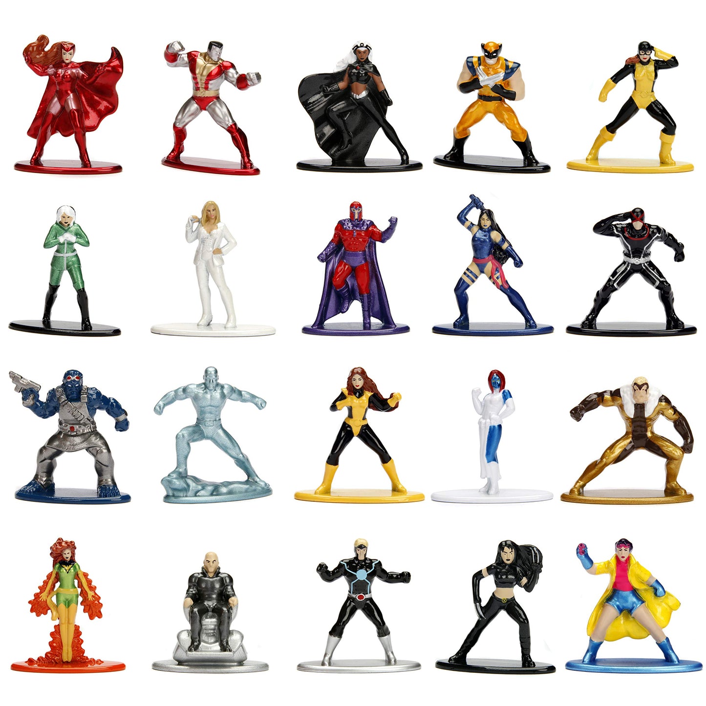 Jada Toys Marvel X-Men 20 Pack Die-Cast Figures, 1.65" Scale Collectable Figurine 100% Metal