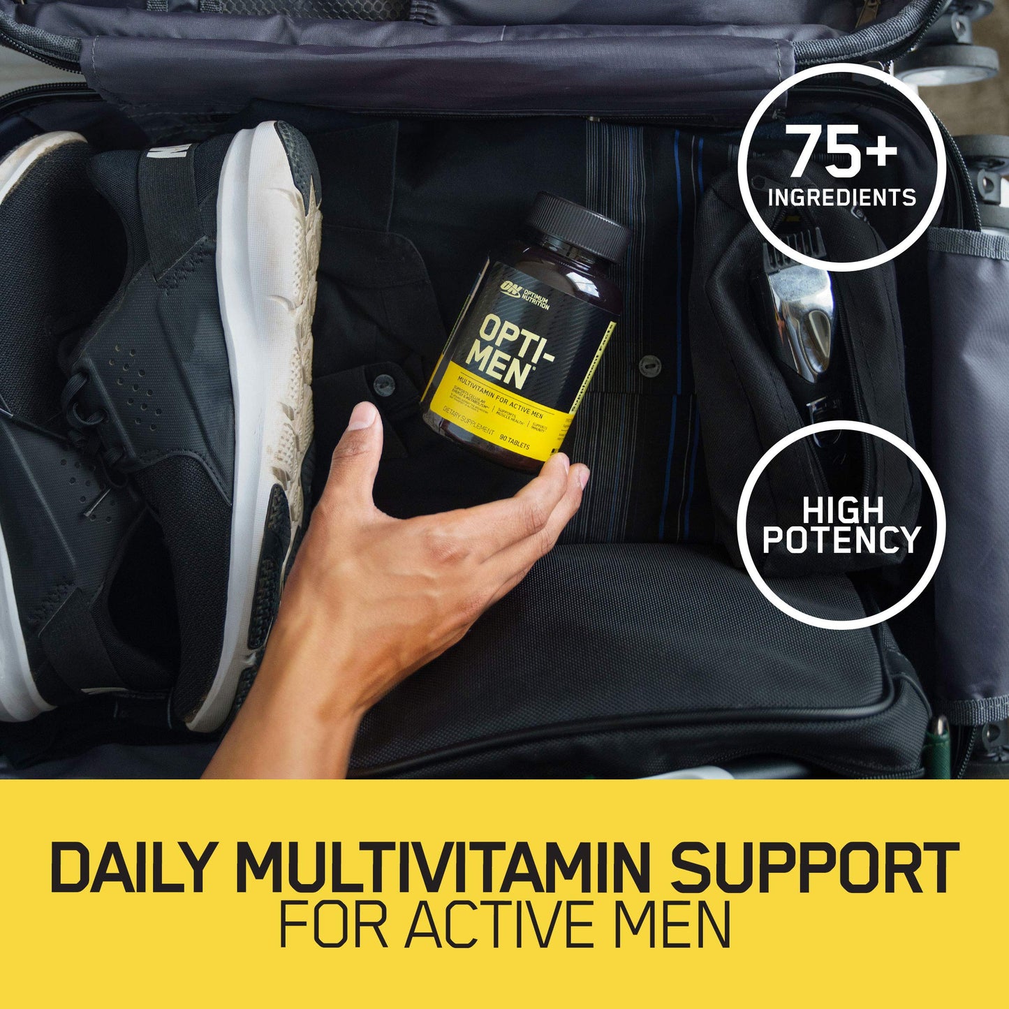 Optimum Nutrition Opti-Men, Vitamin C, Zinc and Vitamin D, E, B12 for Immune Support Mens Daily Multivitamin Supplement, 240 Count (Packaging May Vary)