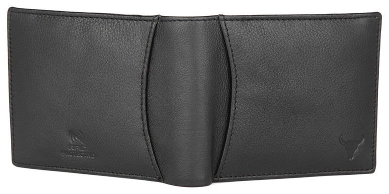 NAPA HIDE India Leather Men Wallet (Black)