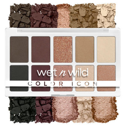 Wet 'N' Wild, Color Icon 10-Pan Palette, Eyeshadow Palette, 10 Richly Pigmented Colors For Everyday MakEUp, Long-Lasting And Easy To Blend Formula, Nude Awakening
