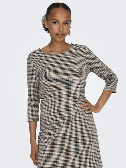 Only Women's ONLBRILLIANT 3/4 CHECK DRESS NOOS Dress