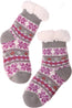 MOGGEI Girls Slipper Fuzzy Socks Kids Boys Fluffy Fleece Lined Warm Plush Sherpa Winter Child Home Socks