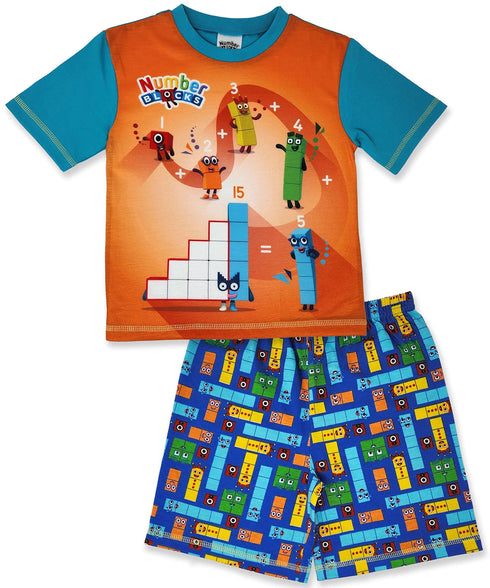 Numberblocks/Alphablocks Short Unisex Pyjamas 2-3 Years