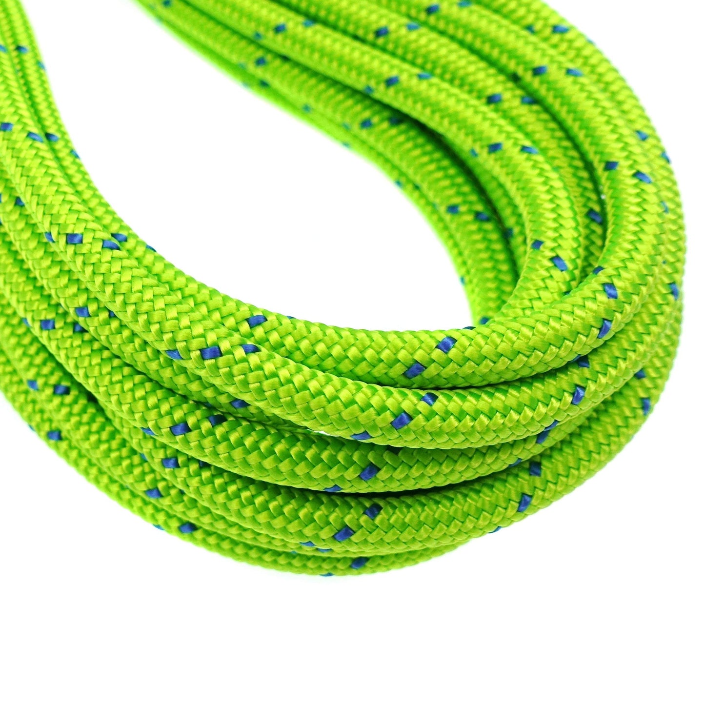 (Green, 6mm(dia.) x 6.2m) - GM CLIMBING 6mm Accessory Cord 12kN / 1220kg Double Braid Rope Black Pre Cut CE