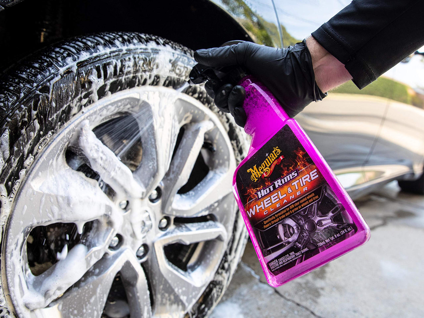 Meguiar'S Hot Rims All Wheel Cleaner, 24 Ounce, G9524, H4.7 X W11.6 D2.2 Cm,