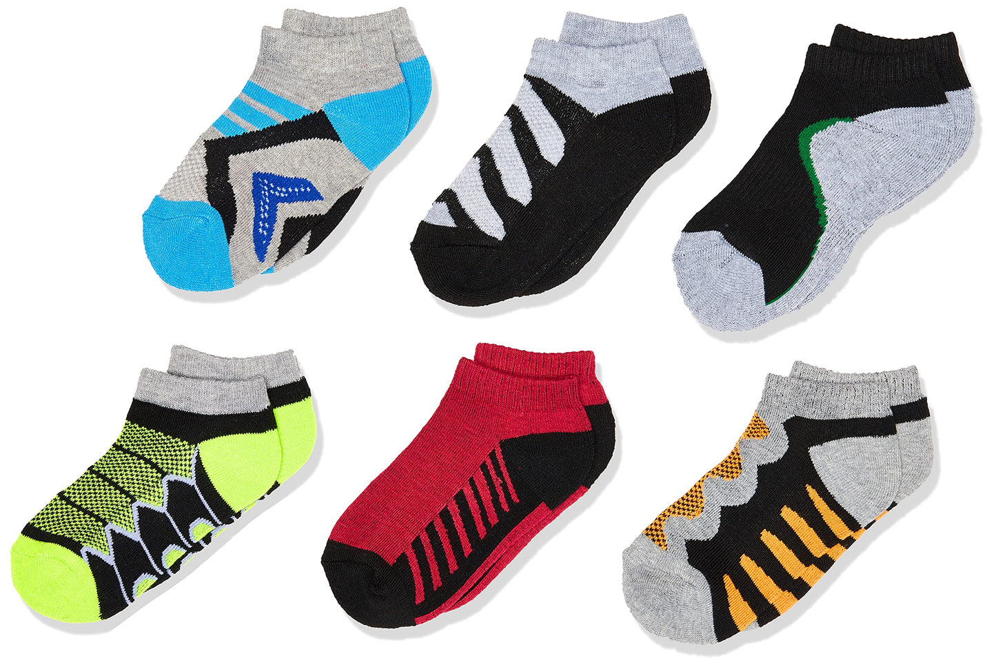 Jefferies Socks Boy's Tech Sport Low Cut Socks 6 Pair Pack