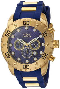 Invicta Men's 20280 Pro Diver Analog Display Quartz Blue Watch, Stainless Steel, 50 mm, 20280