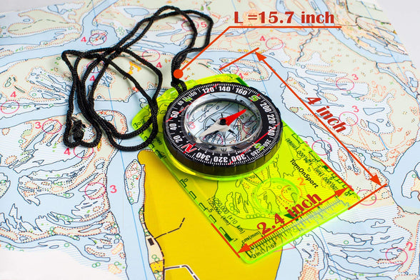 Orienteering Compass - Hiking Backpacking Compass - Advanced Scout Compass Camping and Navigation - Boy Scout Compass Kids - Professional Field Compass for Map Reading - Best Survival Gifts