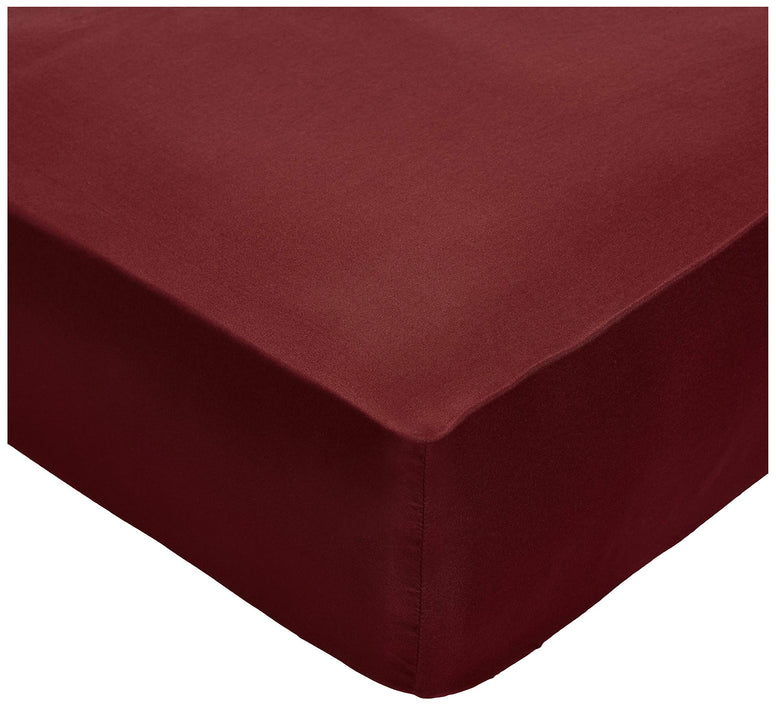 IBed home Fitted bedsheet 3pieces Set, Microfibre, King size, Maroon