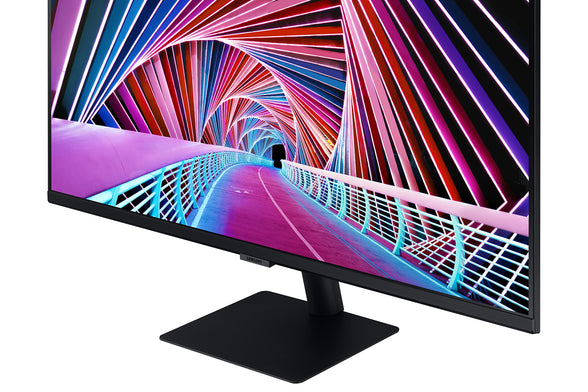 SAMSUNG 27” S70A Series 4K UHD Computer Monitor with IPS Panel and HDR10 for PC, Borderless Slim Design, TUV Eye Comfort Certified Eye Care, Fully Adjustable Stand, LS27A700NWNXZA, Black