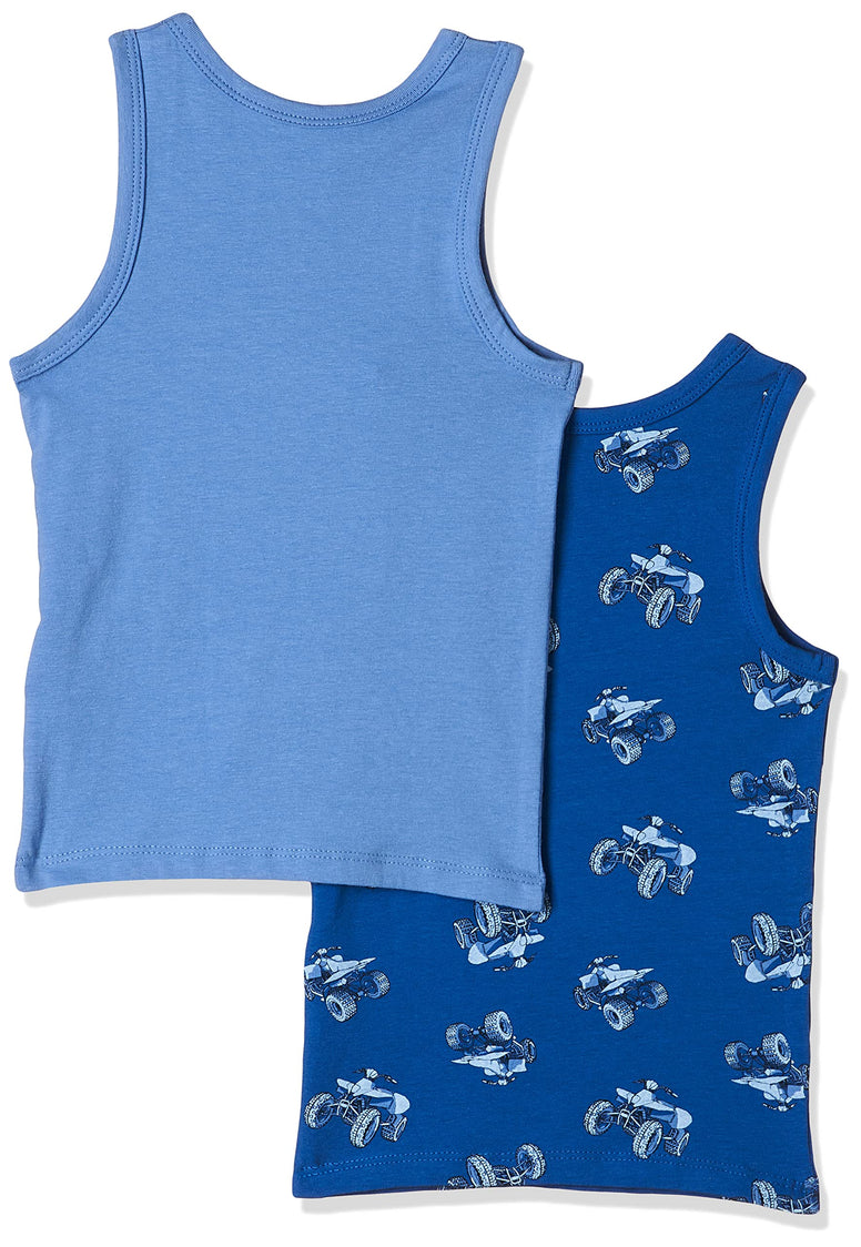 name it Boy's Nautical Blue 2-Pack Tank-Top (pack of 2)