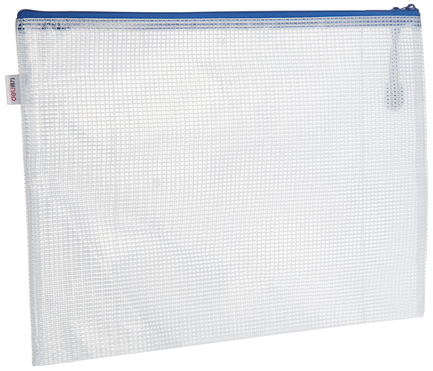 Deli e5654 pvc mesh a4 zipper bag, assorted